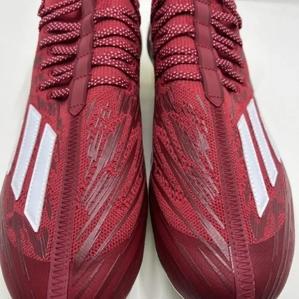Adidas ADIZERO Mens Size 14 PRIMEKNIT Low Top Football Cleats Power Red HP8745